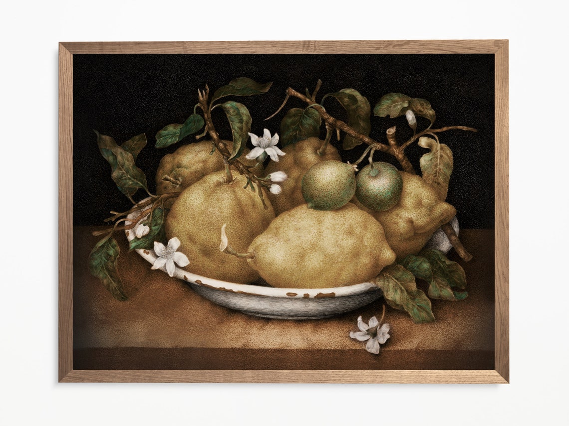 Farmhouse Print Dark Moody Vintage Rustic Kitchen Painting Country - Image 2
