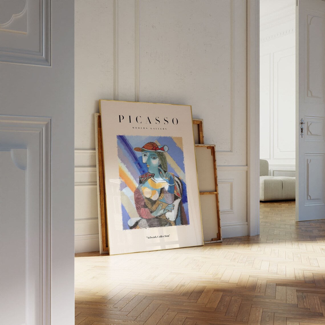 Picasso Exhibition, Abstract Vintage Minimalist Art Print - Image 4