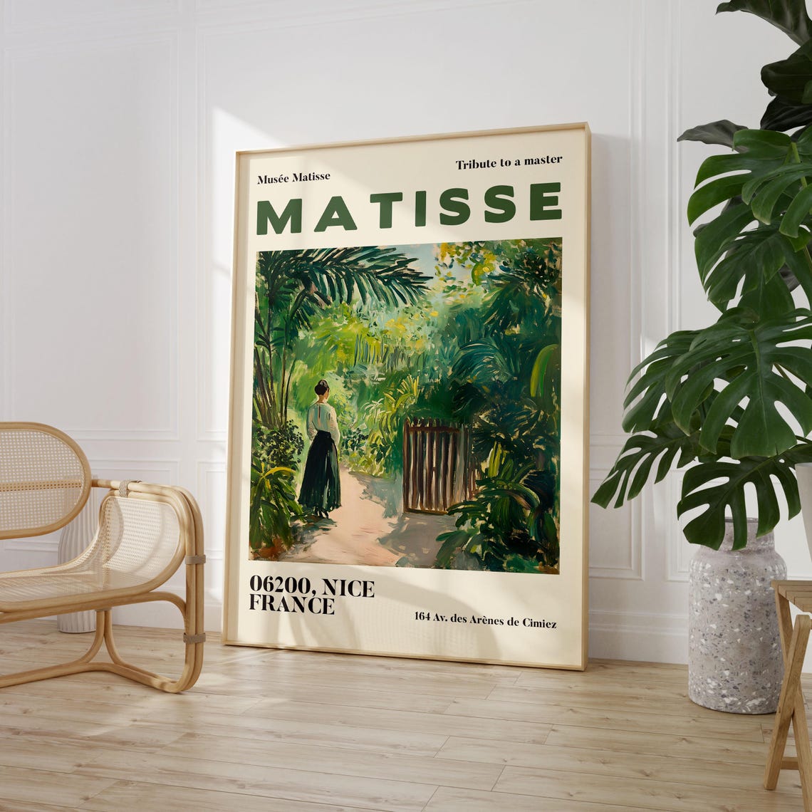 Henry Matisse Exhibition Poster Famous Gallery Wall Art Print Painting Art Print Beige Wall Print Garden Scenery Nature Living Room Art - Image 4