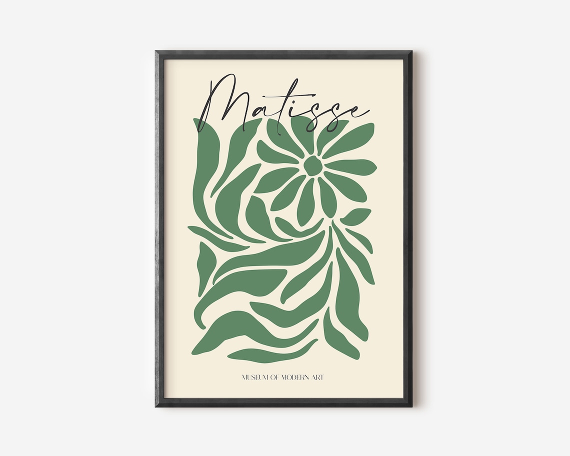 Henri Matisse Exhibition Poster, Boho Gallery Wall Art