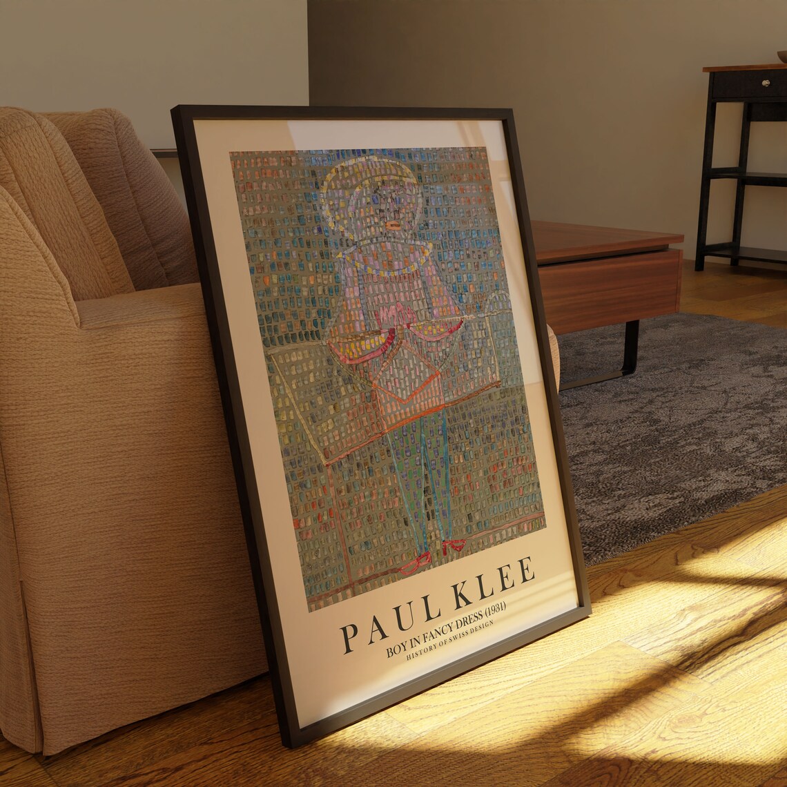 Paul Klee Boy in Fancy Dress 1931 Mosaic Art Exhibition Poster - Image 3