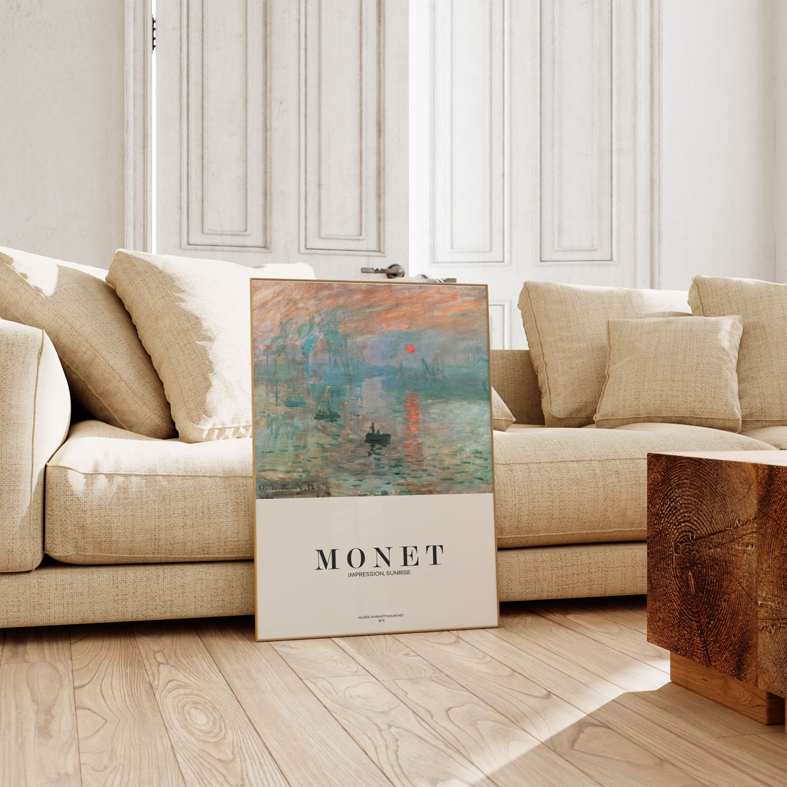 Claude Monet Exhibition Poster Famous Gallery Wall Art Print Painting Art Print Floral Wall Print Garden Scenery Nature Living Room Art - Image 4