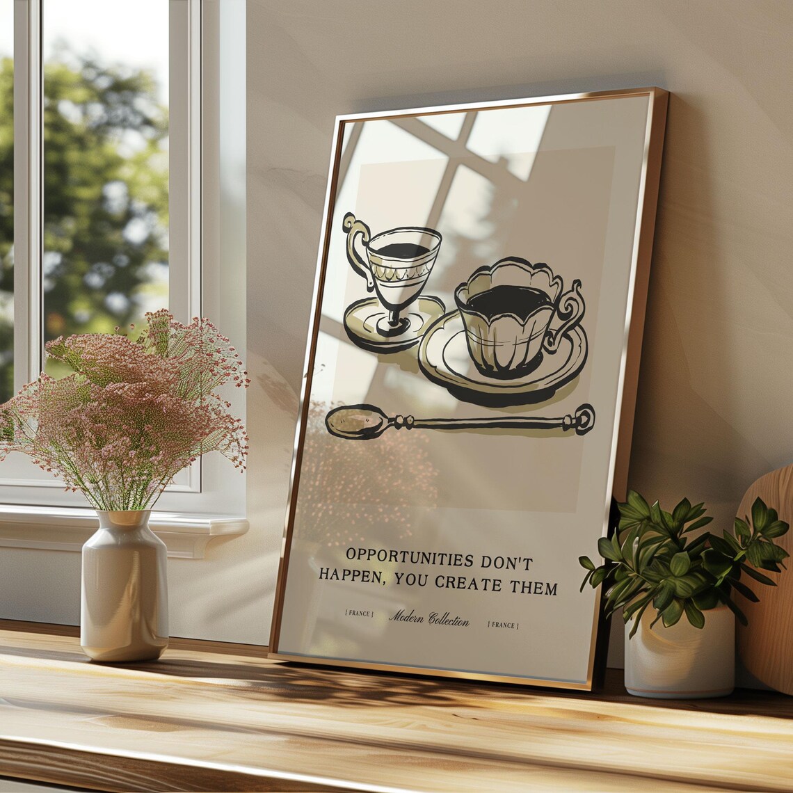 Still Life, Retro Vintage Boho Kitchen Art
