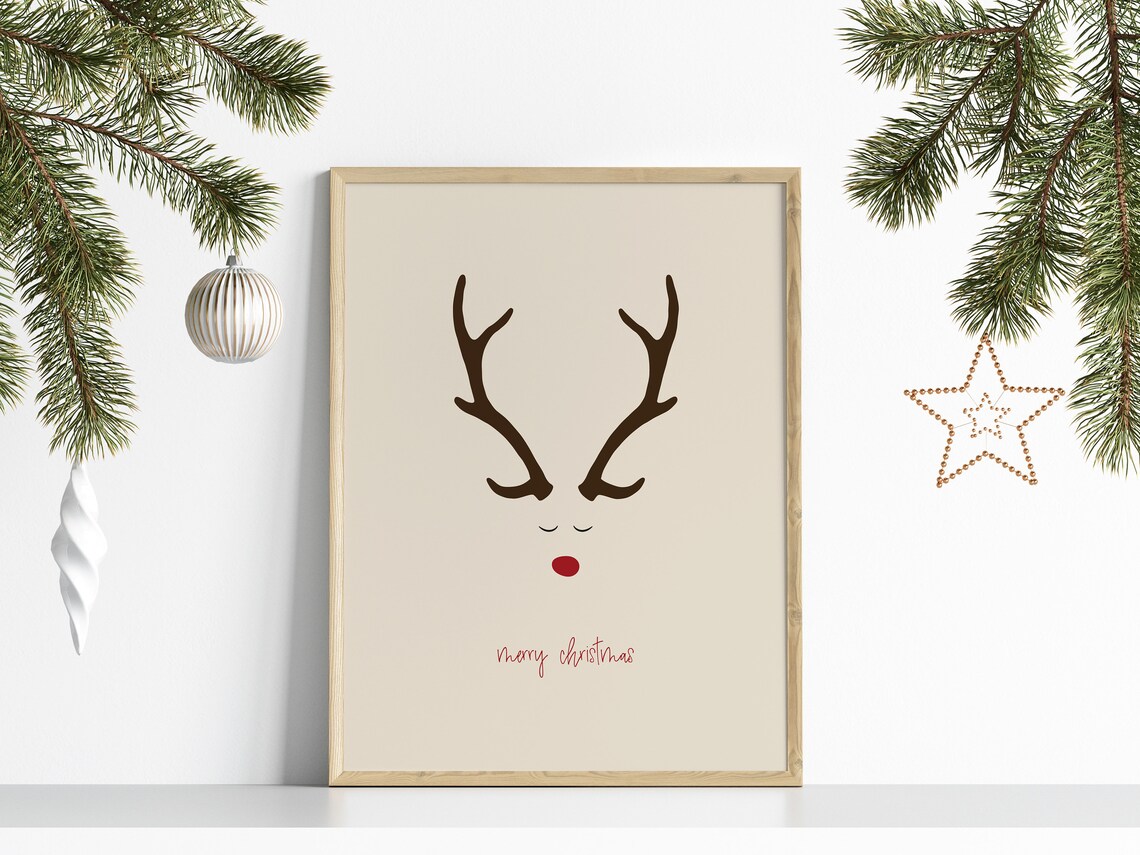 Terracotta Sage Christmas Baubles Hanging Ornament Holiday Poster - Image 6