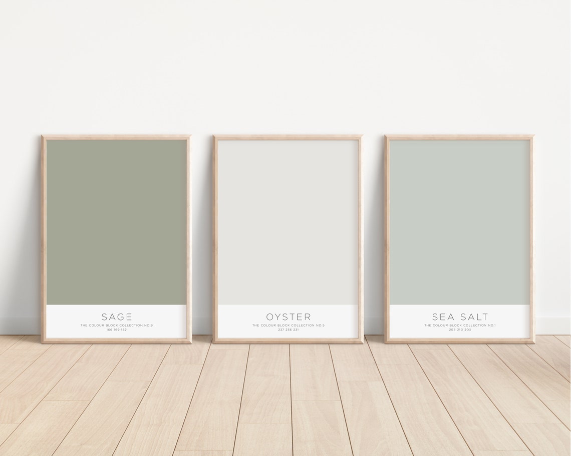 Oyster Colour Block Collection No 5 Minimalist Neutral Wall Art - Image 5