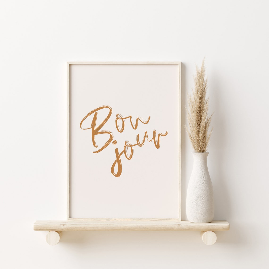 Bonjour Print Bonjour Poster French Quote Print Boho Travel Print Travel Print French Poster Hello Print Wall Art - Image 2