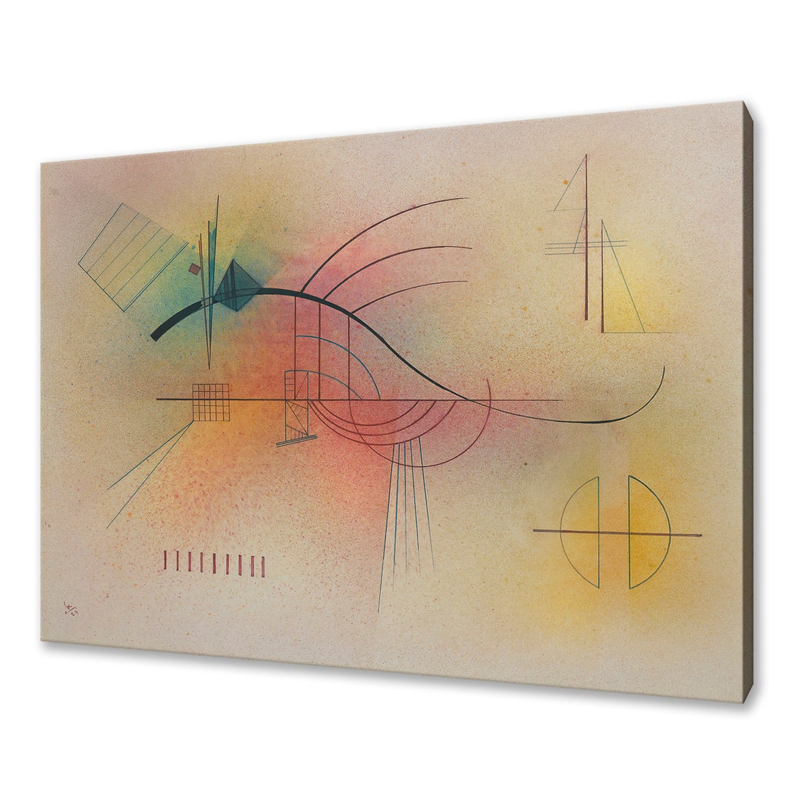 Wassily Kandinsky Linie Line 1929 Classic Design Abstract Decor Reproduction Print Wall Art