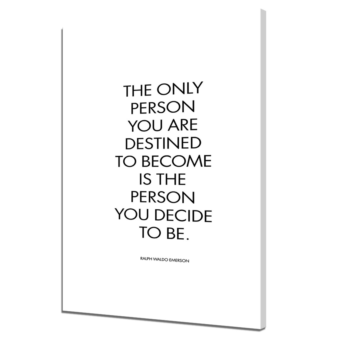 Emerson Inspirational Typography Abstract Modern Design Decor Print Wall Art Picture