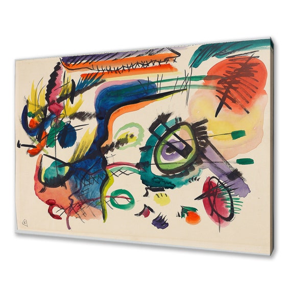 Wassily Kandinsky Draft For Composition Vii I 1913 Classic Design Abstract Decor Reproduction Print Wall Art