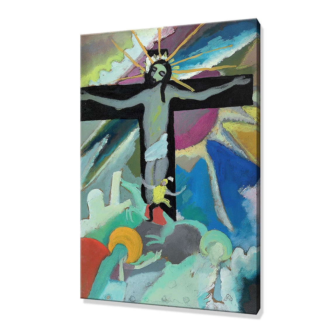 Wassily Kandinsky Gekreuzigter Christus 1911 Classic Design Abstract Decor Reproduction Print Wall Art