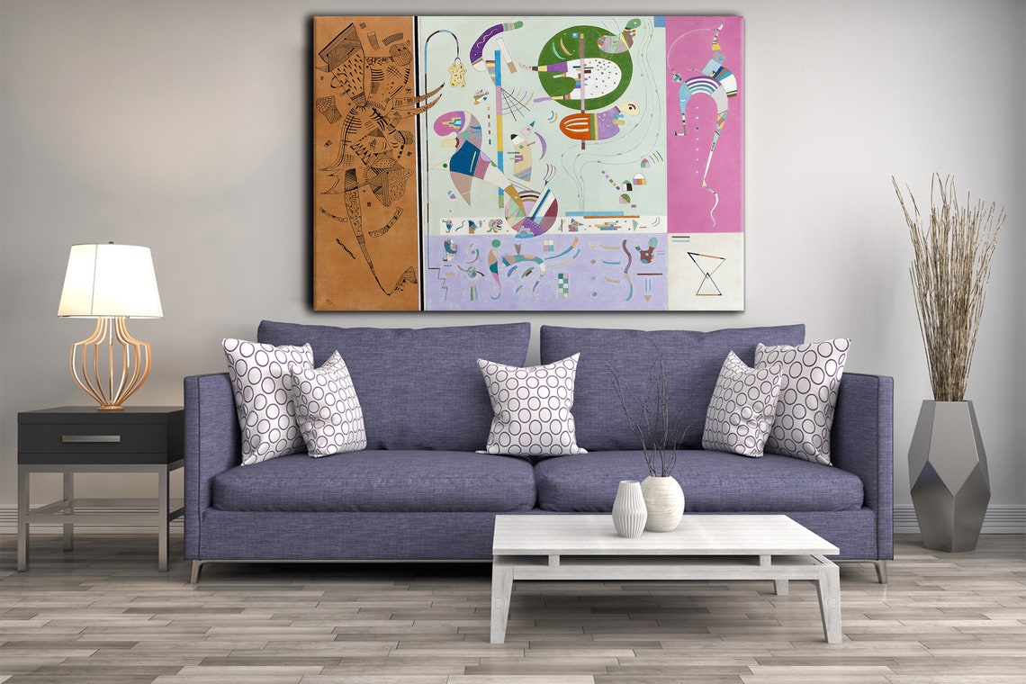 Wassily Kandinsky Parties Diverse 1940 Classic Design Abstract Decor Reproduction Print Wall Art - Image 2