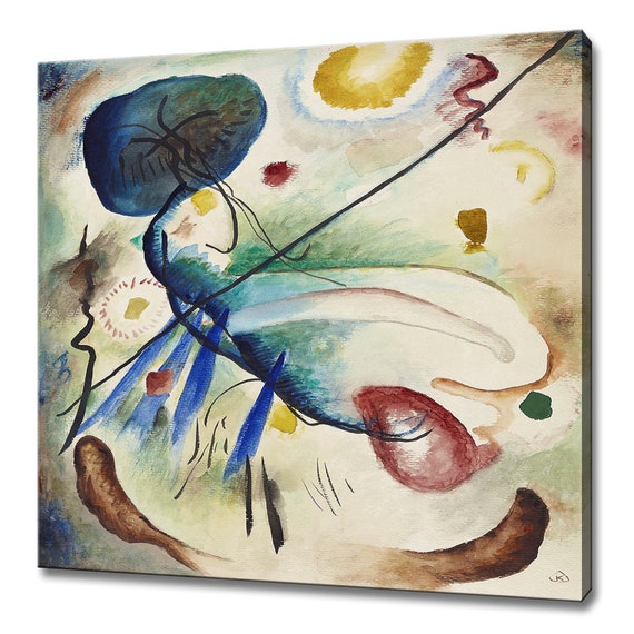 Wassily Kandinsky Aquarell Mit Strich 1912 Iconic Modern Design Abstract Decor Reproduction Print Wall Art Picture