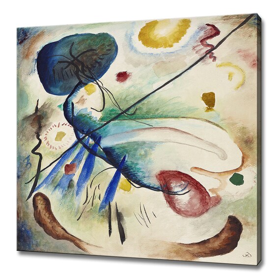 Wassily Kandinsky Watercolour With Line 1912 Abstract Forms Wall Art