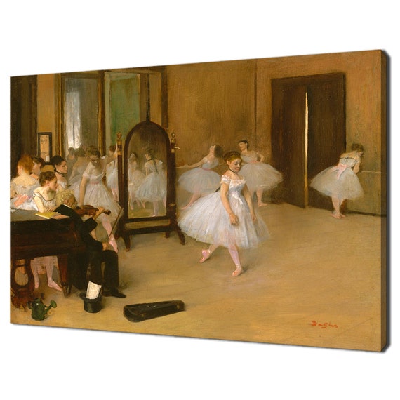 Edgar Degas The Dancing Class Ballet Iconic Reproducction Modern Design Home Decor Print Wall Art Picture