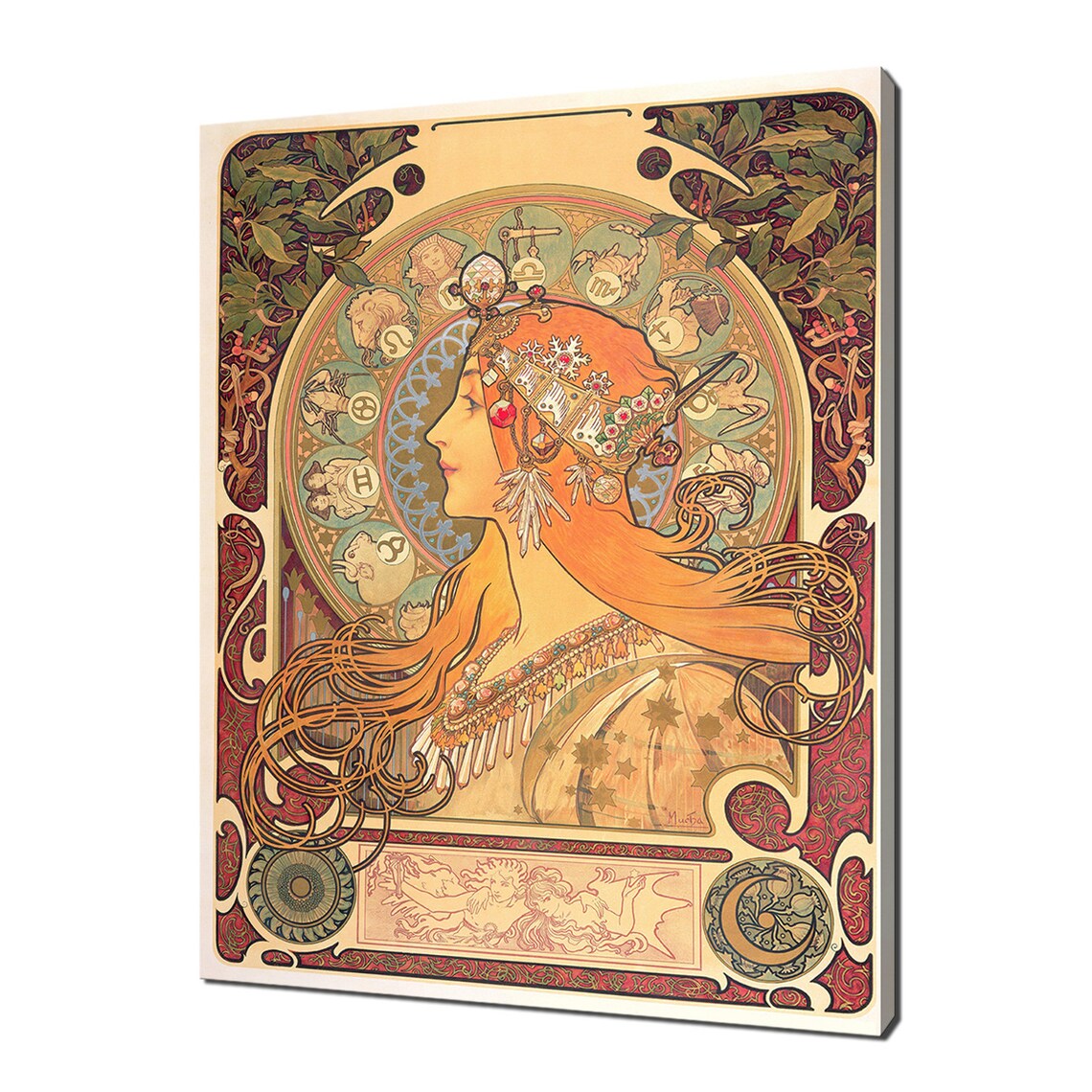 Alphonse Mucha Zodiac 1896 Art Nouveau Art Print