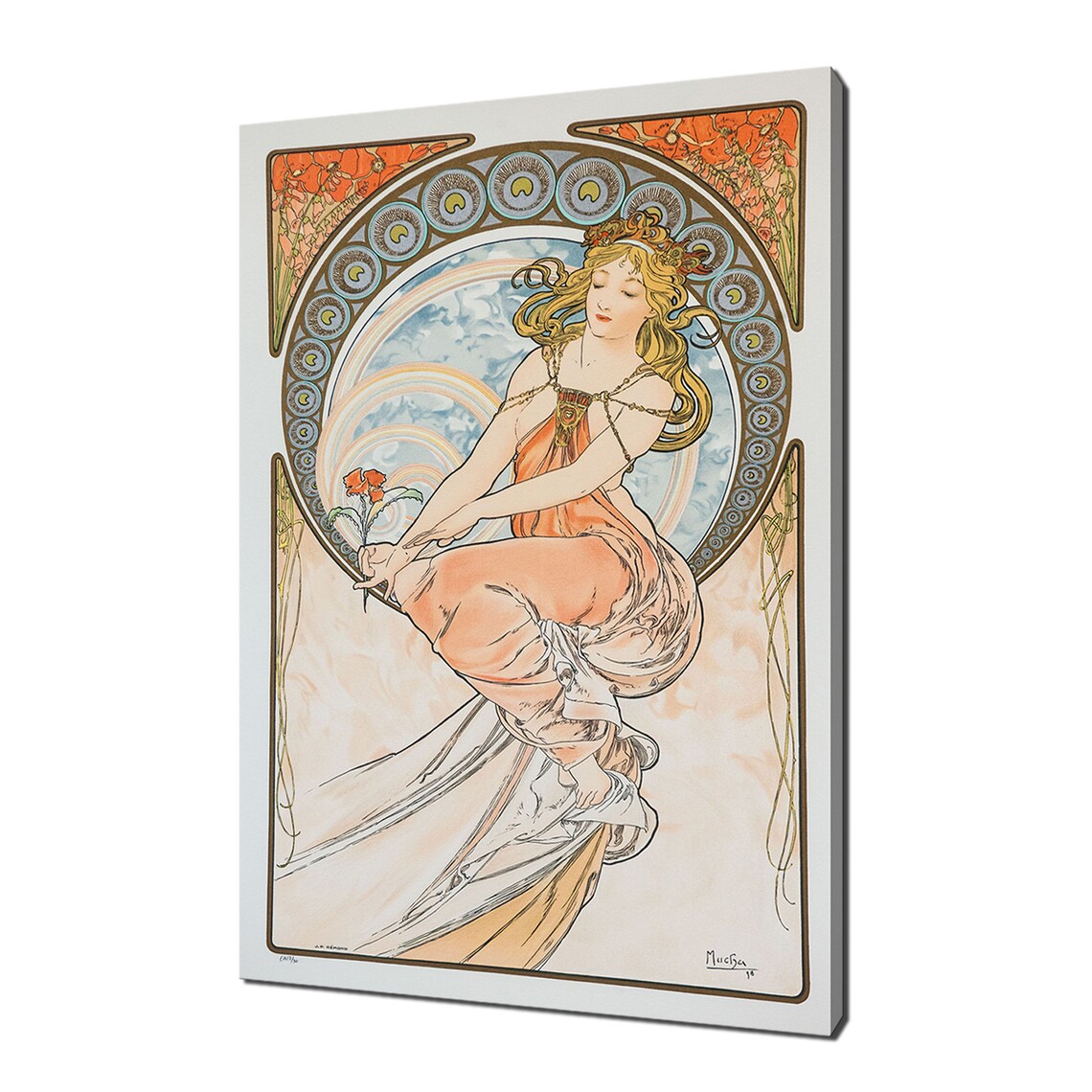 Alphonse Mucha The Arts Painting 1898 Art Nouveau Woman Print Poster