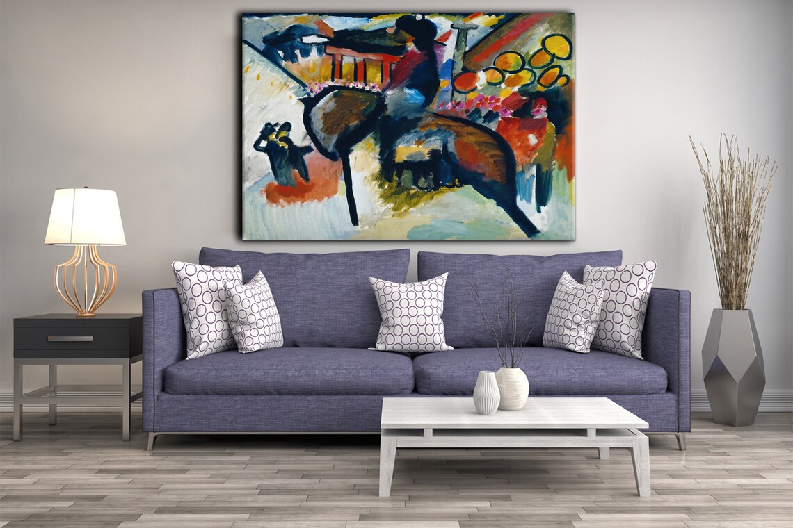 Kandinsky Impression IV Gendarme 1911 Abstract Expressionist Art Poster - Image 2