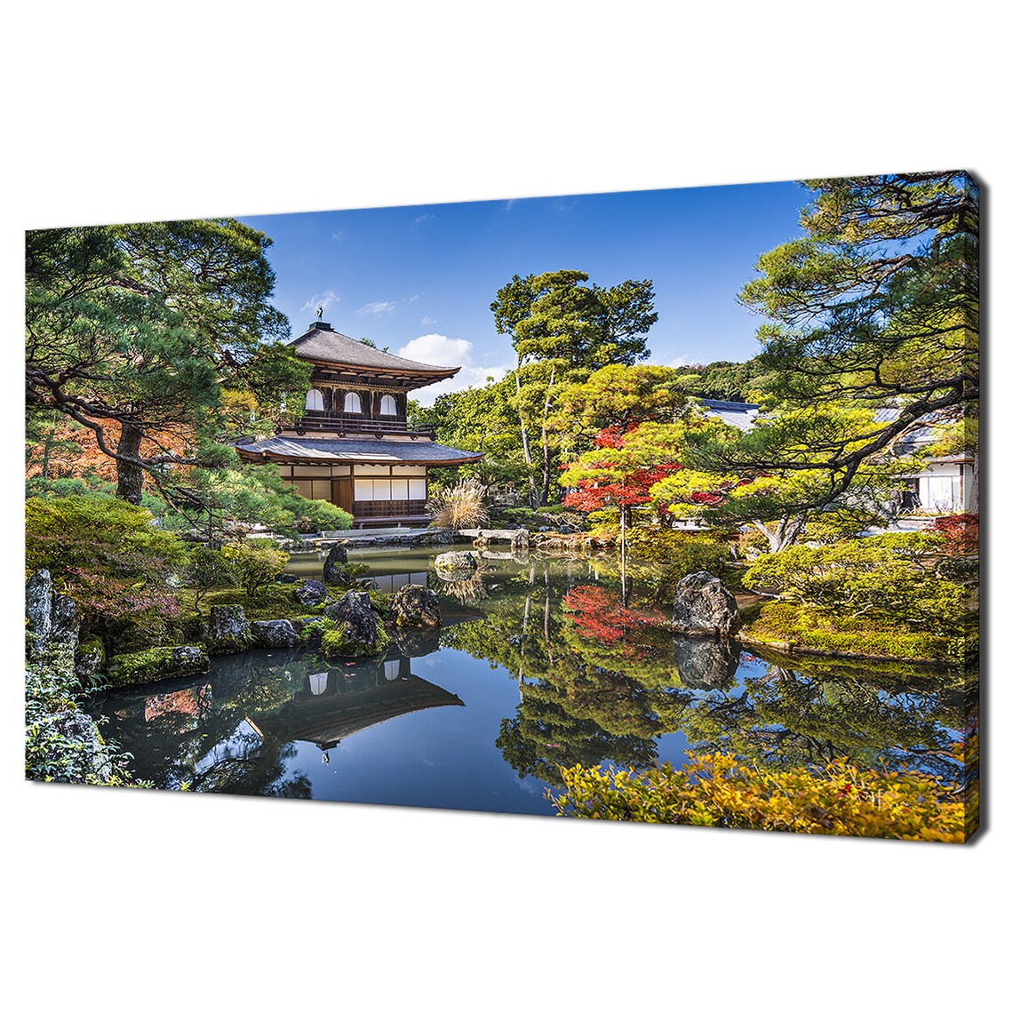 Ginkaku Ji Silver Pavilion Kyoto Japan Autumn Garden Temple Poster