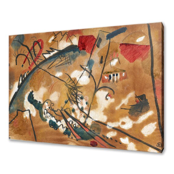 Kandinsky Draft For Improvisation 24 Troika 1911 Warm Abstract Wall Art