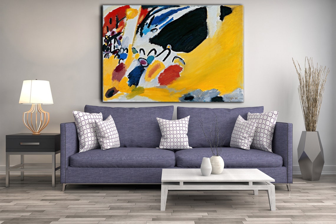 Wassily Kandinsky Impression Iii Concert 1911 Classic Design Abstract Decor Reproduction Print Wall Art - Image 2