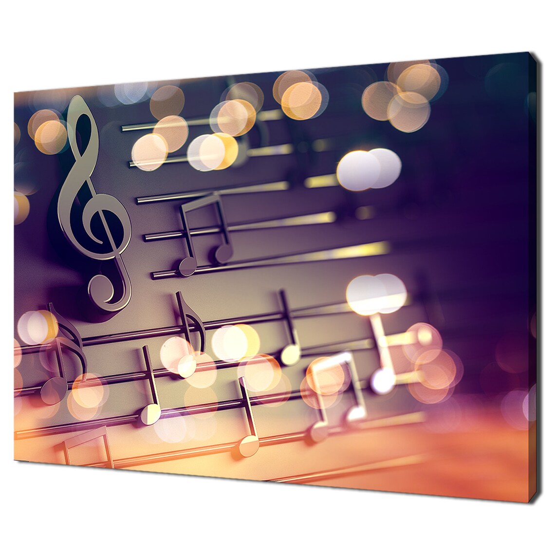 Musical Notes and Clef Sign Modern Design