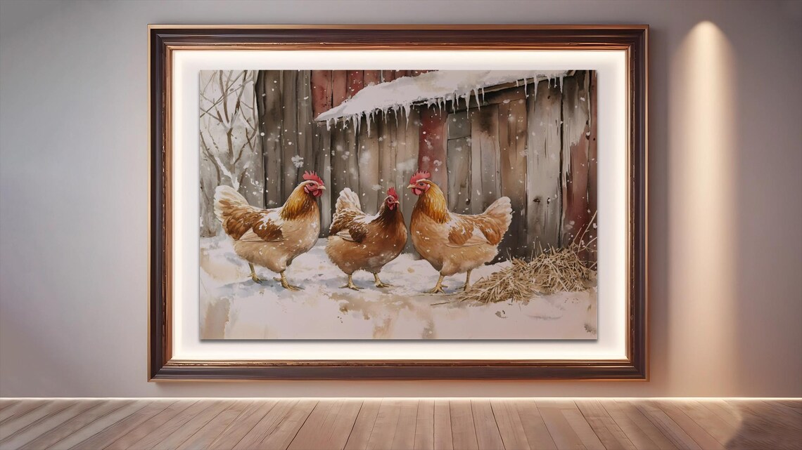 Vintage Farmyard - Contemporary Travel Poster