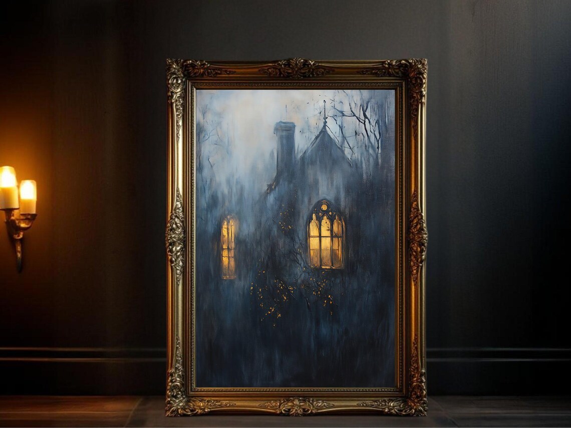Spooky Haunted House, Creepy Halloween Decor