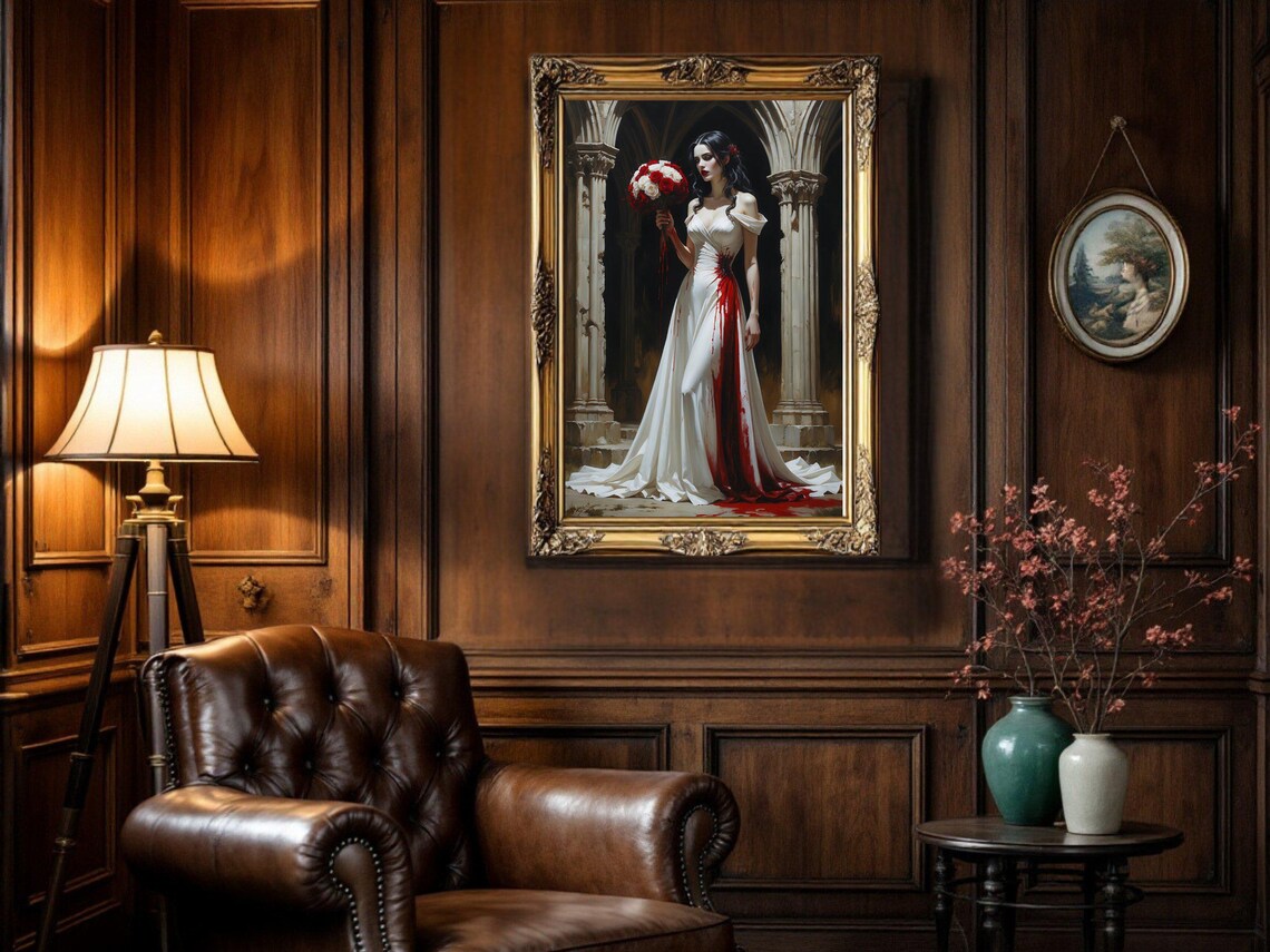 Gothic Bride, Dark Romance Halloween Poster - Image 3