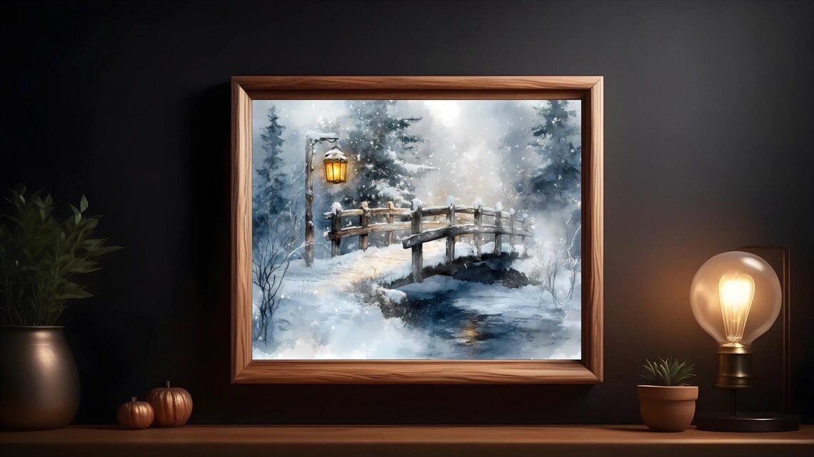 Winter Wonderland - Contemporary Travel Poster - Image 3