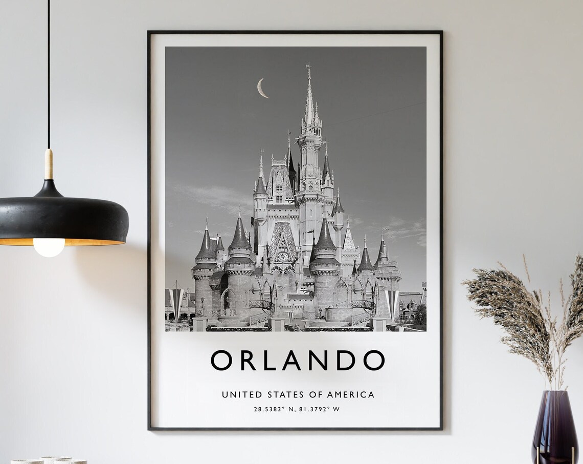 Orlando Travel Poster, Florida Travel Art Print
