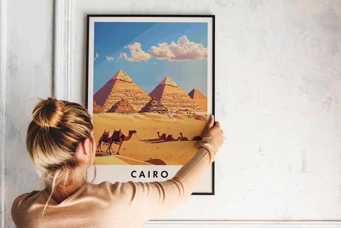 Cairo Travel Poster, Egypt Cultural Wall Art - Image 2
