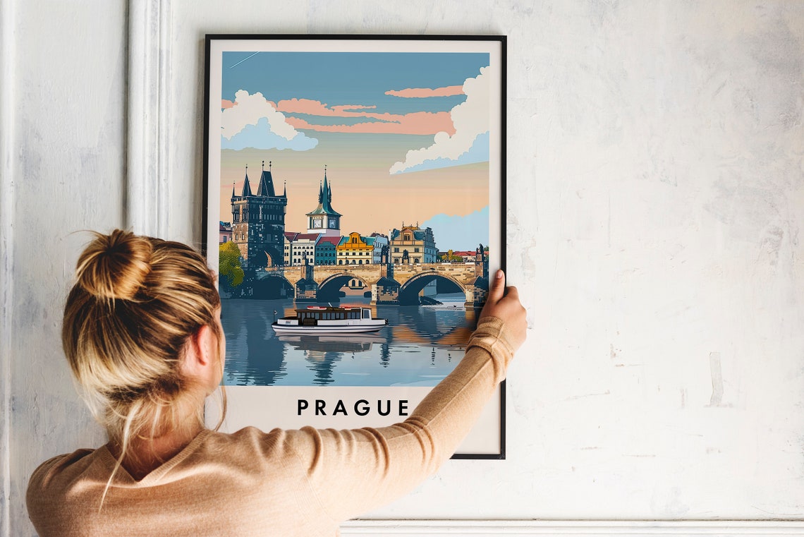 Prague Travel Gift Poster Print - Image 2