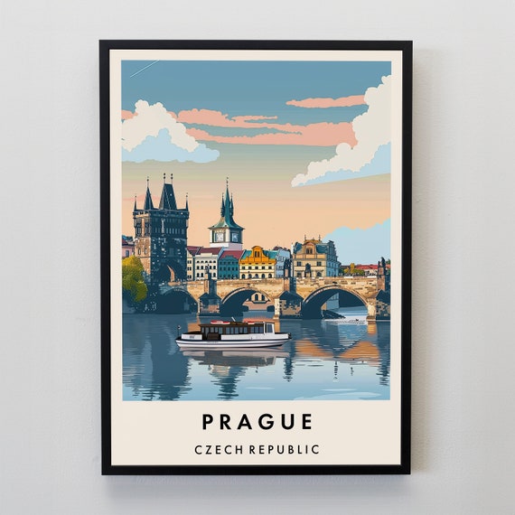 Prague Travel Gift Poster Print