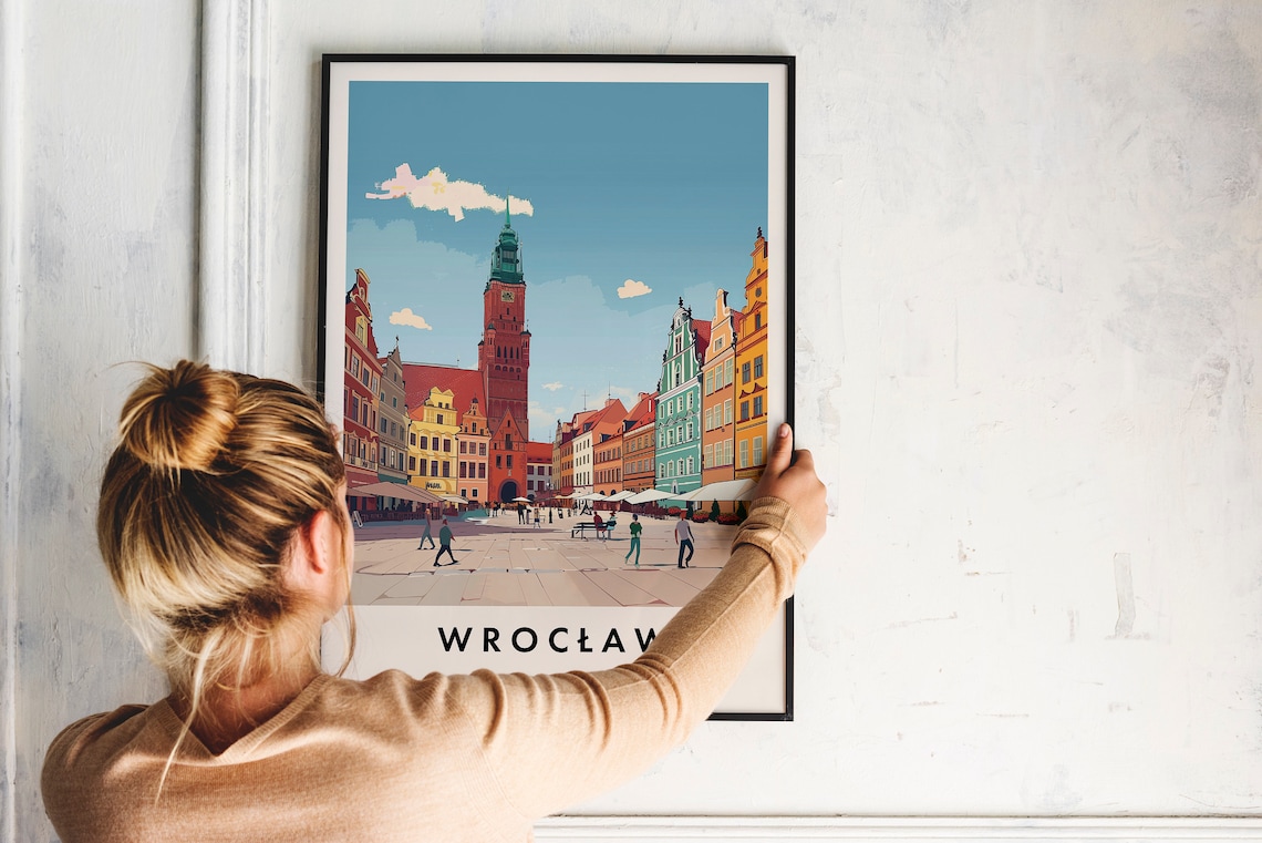 Wroclaw Travel Poster, Poland Travel Art - Image 2