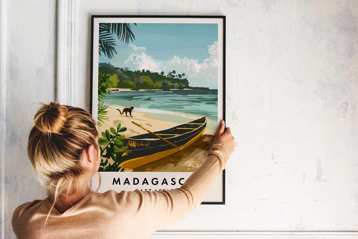 Madagascar Travel Print Wall Art Madagascar Poster Africa Travel Print Travel Lovers Home Decor Wall Art City Travel Poster Gifts - Image 2