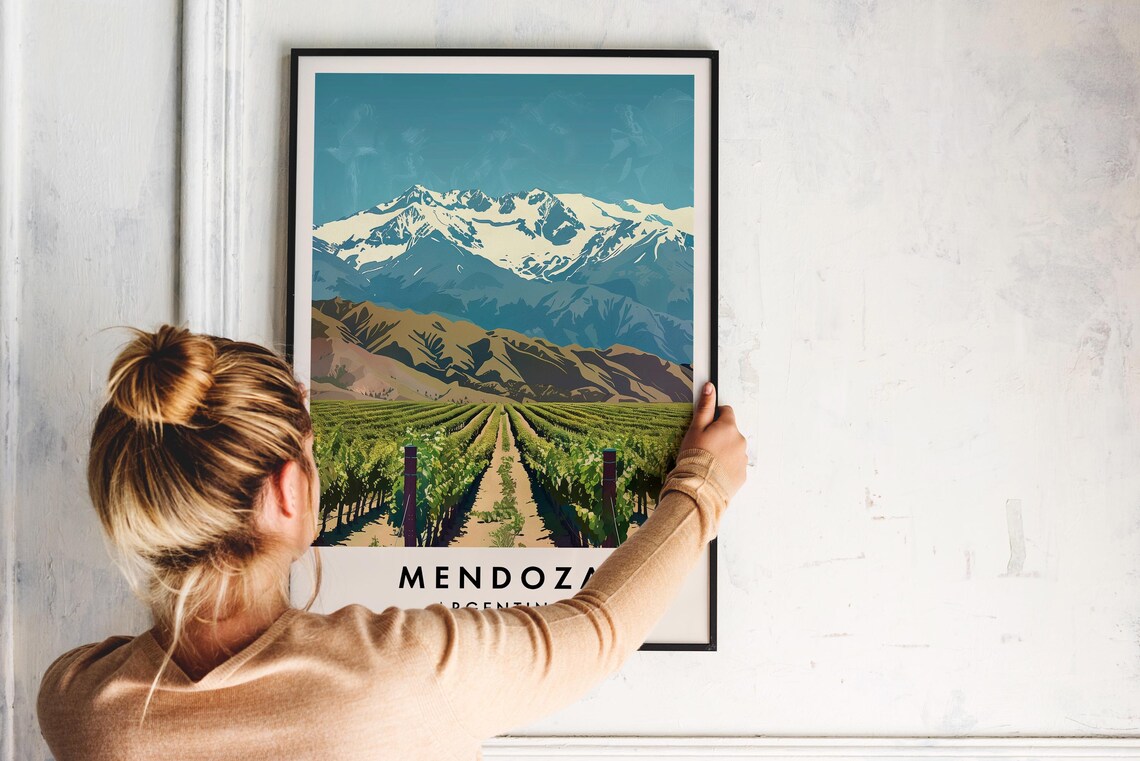Mendoza Argentina Travel Poster, South America - Image 2