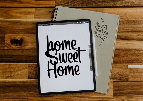 Home Sweet Home Lettering Art Print