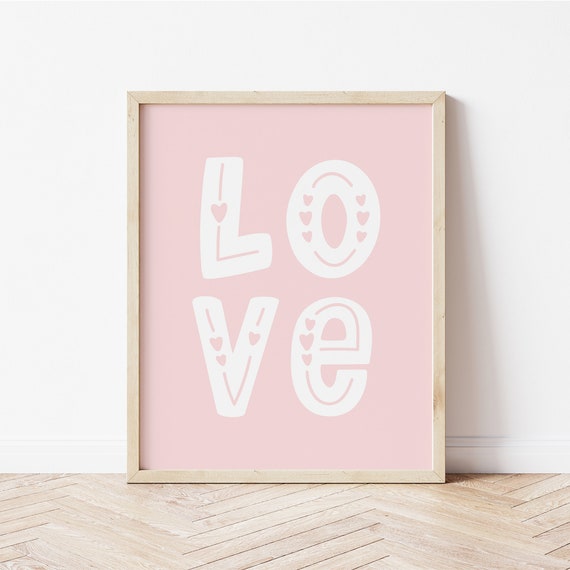Love Valentine's Day Pink Valentine Party Art Print