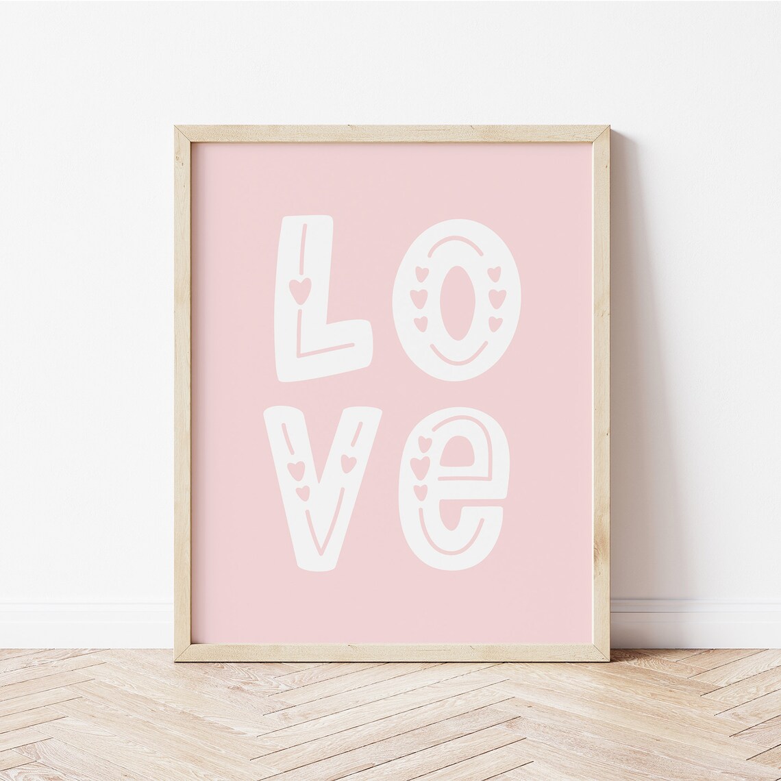 Love Valentine's Day Pink Valentine Party Art Print