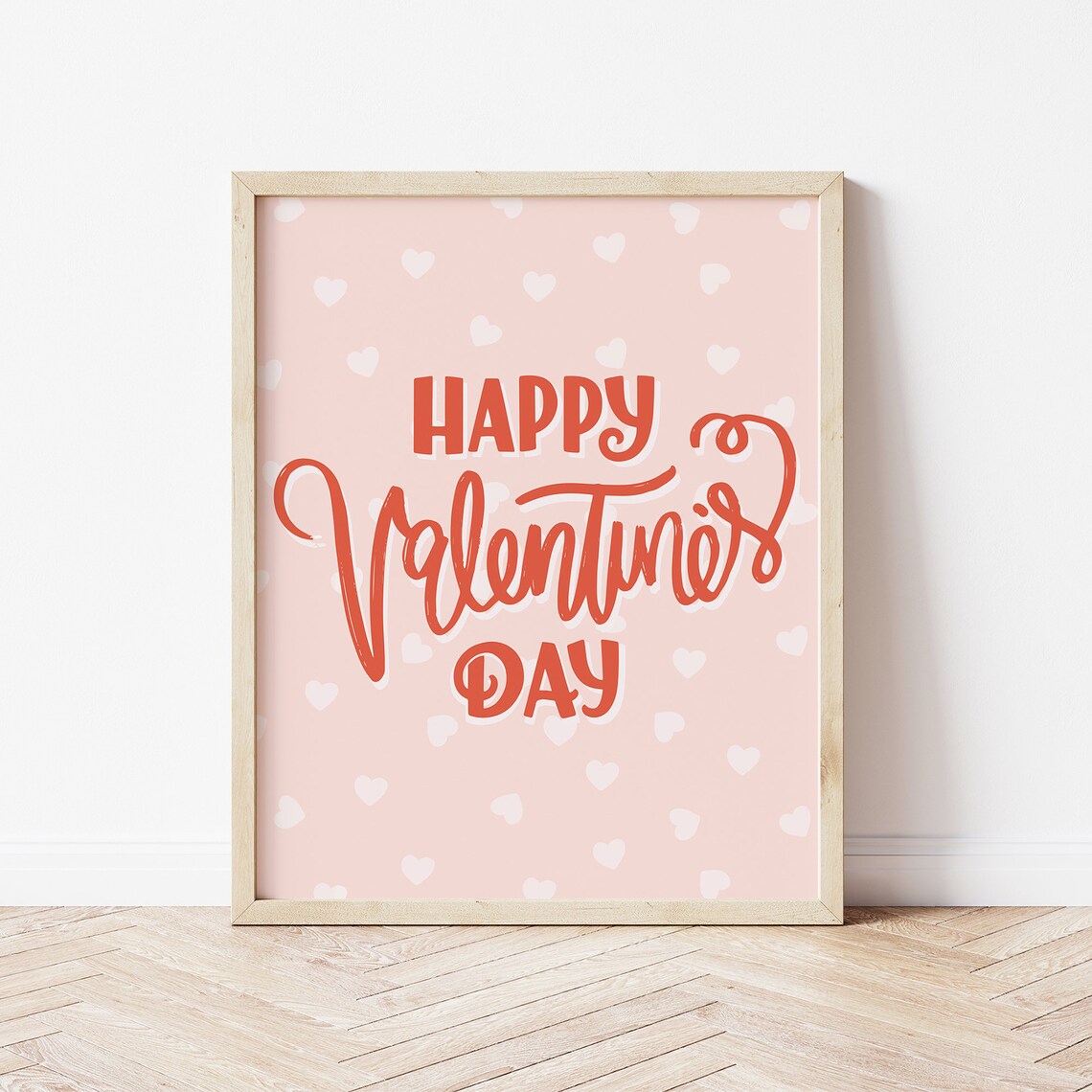 Happy Valentines Day Boho Valentine Print