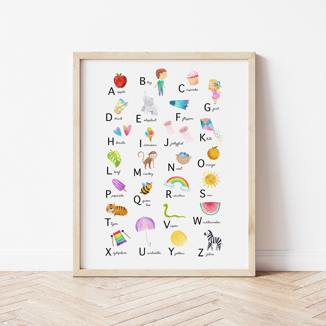 Rainbow Alphabet ABC Print, Preschool Classroom Decor - Image 2