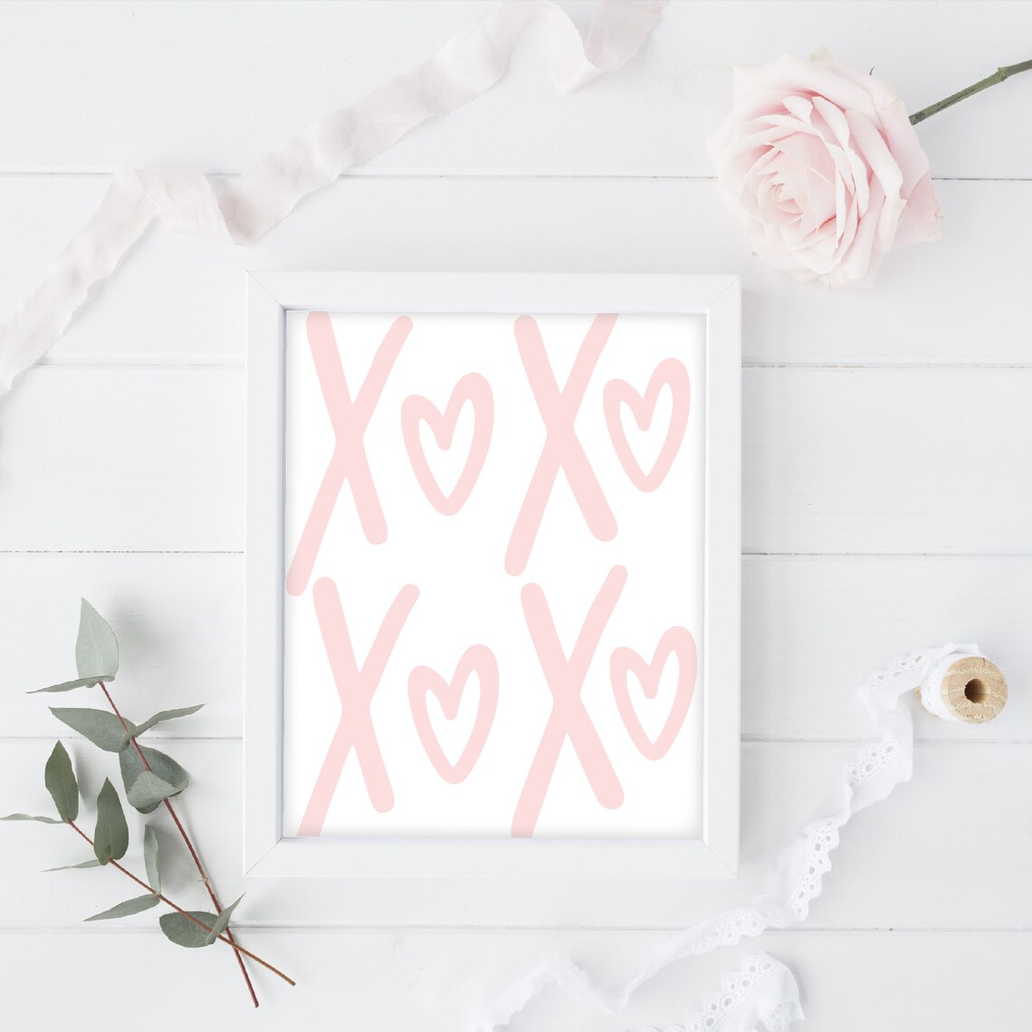 Valentine X And O Nursery Wall Art Poster - Image 3