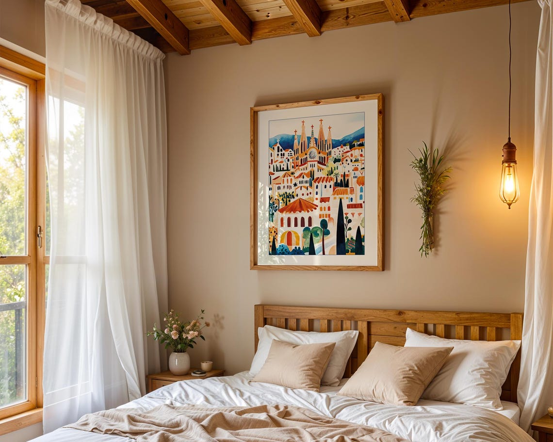 Sagrada Familia Illustration, Barcelona Travel Poster - Image 4