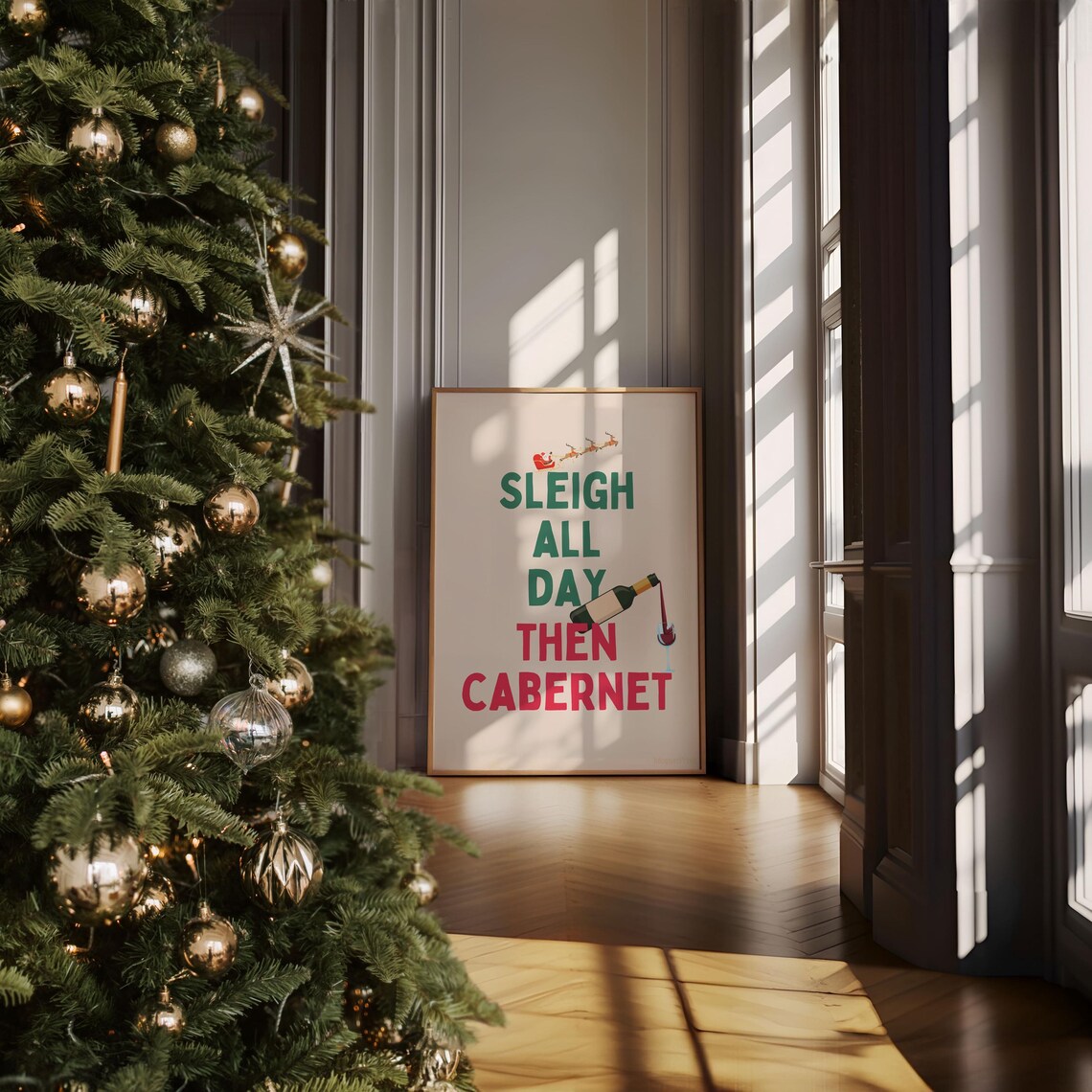 Up To Snow Good Cute Snowman Holiday Pun Red Green Christmas Poster - Image 4
