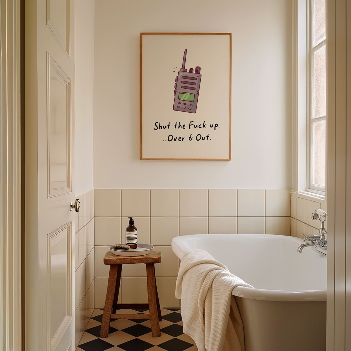 I Dont Need Sex Life Fucks Me Everyday Funny Sweary Quote Poster - Image 3