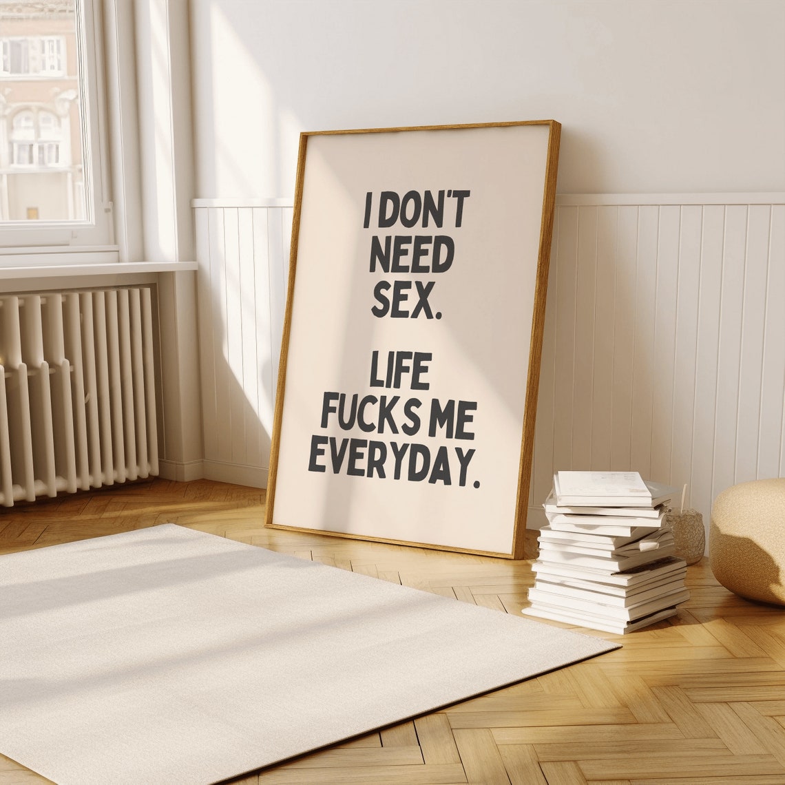 Abso Fucking Lutely Not Funny Sweary Quote Poster for Office - Image 4
