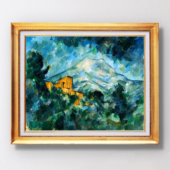 Paul Cezanne Mont Sainte Victoire 1906 Blue Mountain View Poster