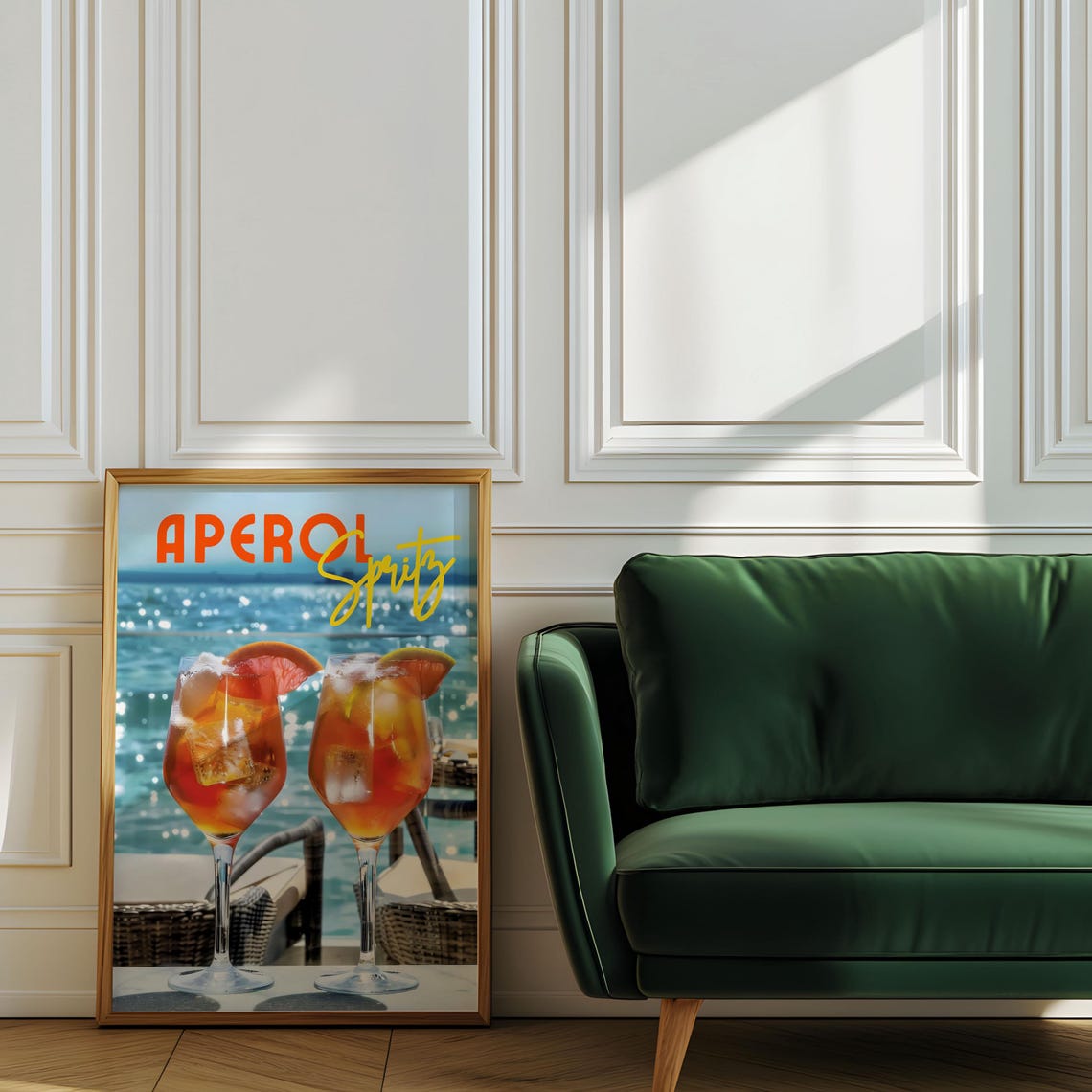 Aperol Spritz, Italian Drink Art for Bar Decor - Image 5
