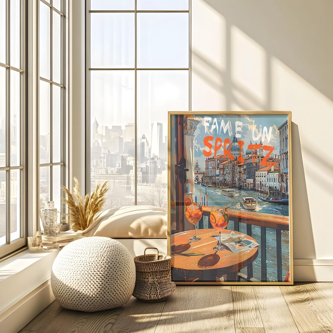 Aperol Spritz Italian Cocktail Art Print - Image 4