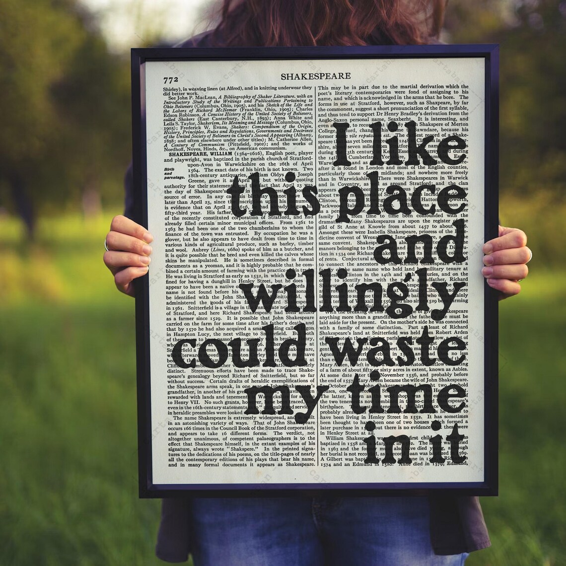 Shakespeare As You Like It Quote Poster, Reading Nook - Image 3